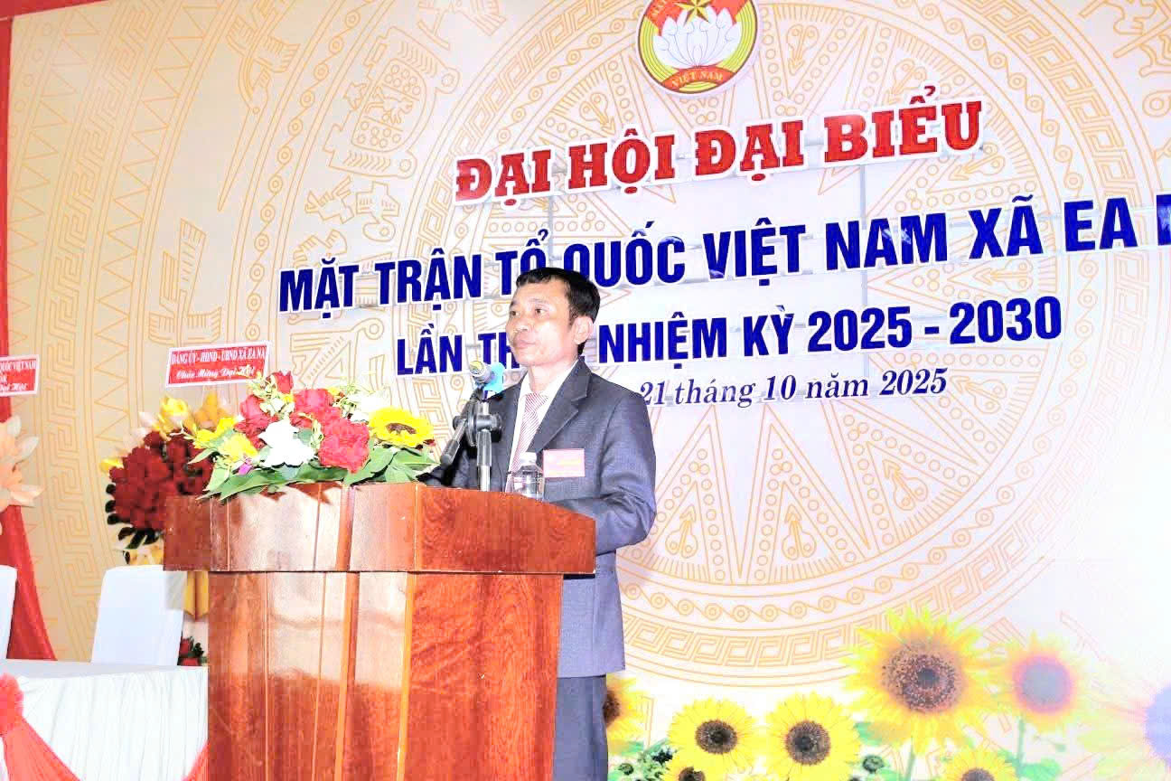 ĐẠI HỘI ĐẠI BIỂU MTTQ VIỆT NAM XÃ EA NA LẦN THỨ I,  NHIỆM KỲ 2025 – 2030 THÀNH CÔNG TỐT ĐẸP